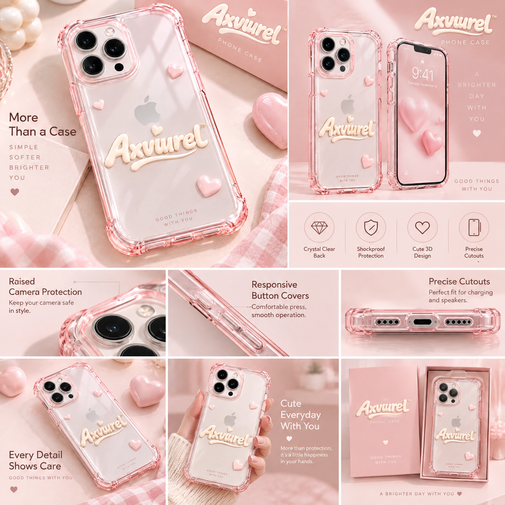 Axvurel™ Sweetheart Clear Phone Case — features