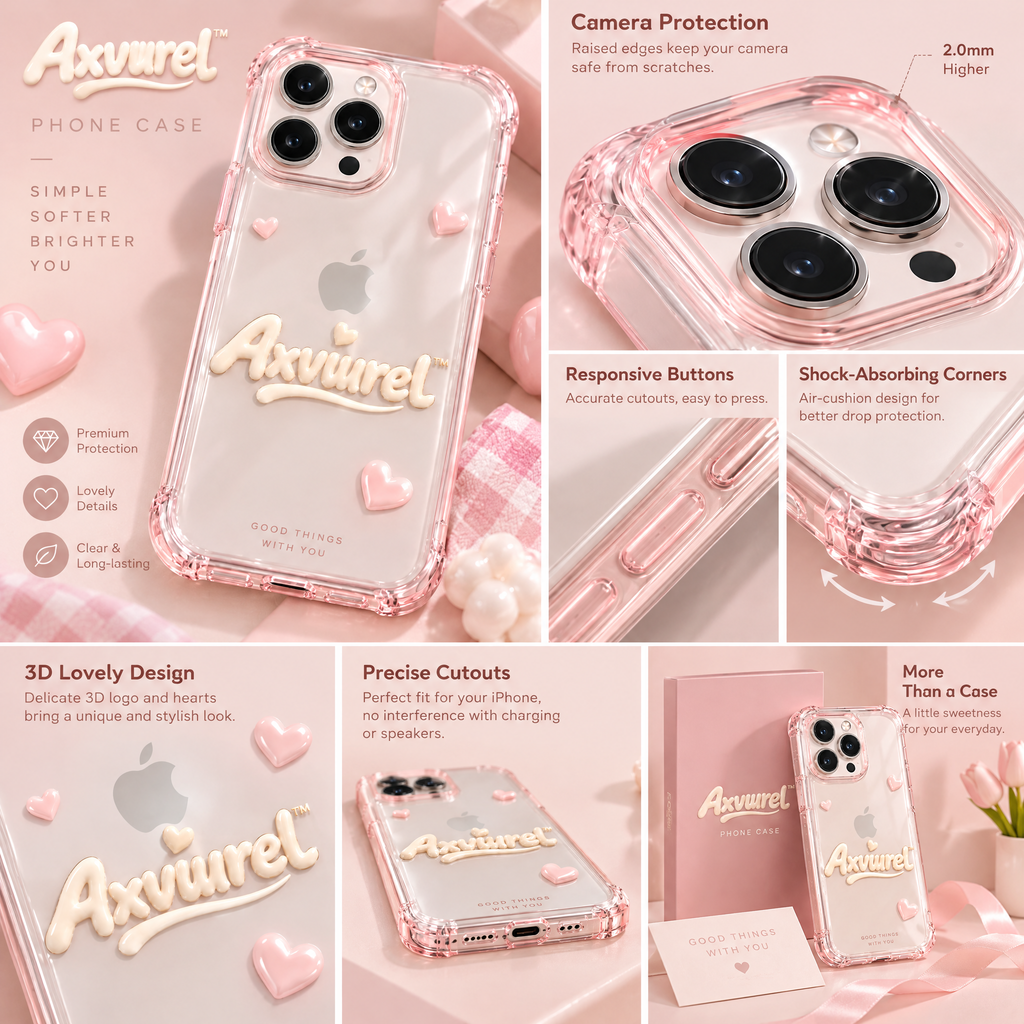 Axvurel™ Sweetheart Clear Phone Case — product details