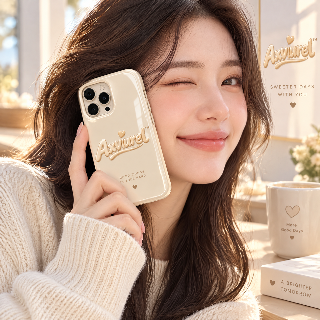 Axvurel™ Crystal Clear Cream-Edge Case — everyday styling