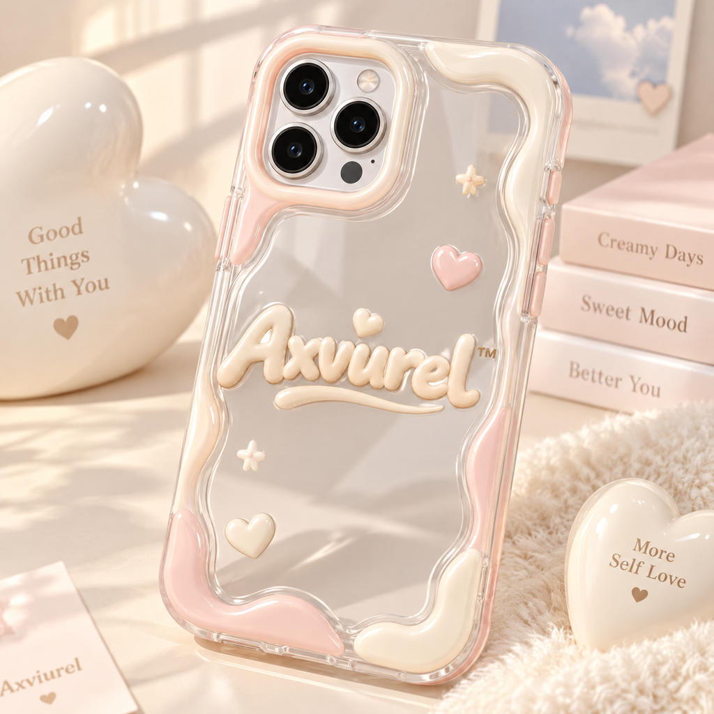 Axvurel™ Pastel Wave Clear Phone Case — main design